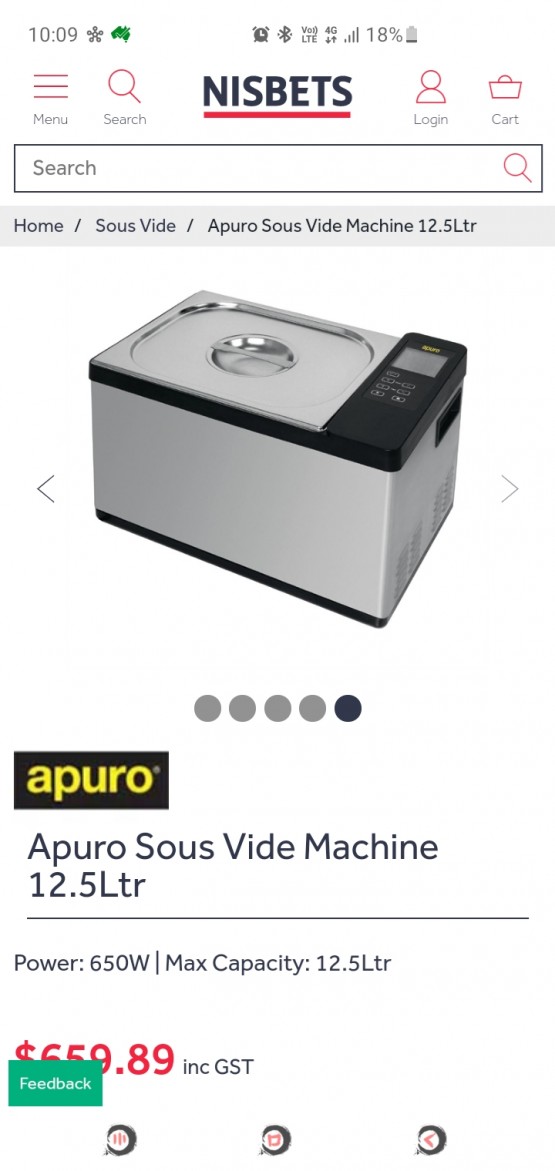 Portable Sous Vide Machine - Apuro